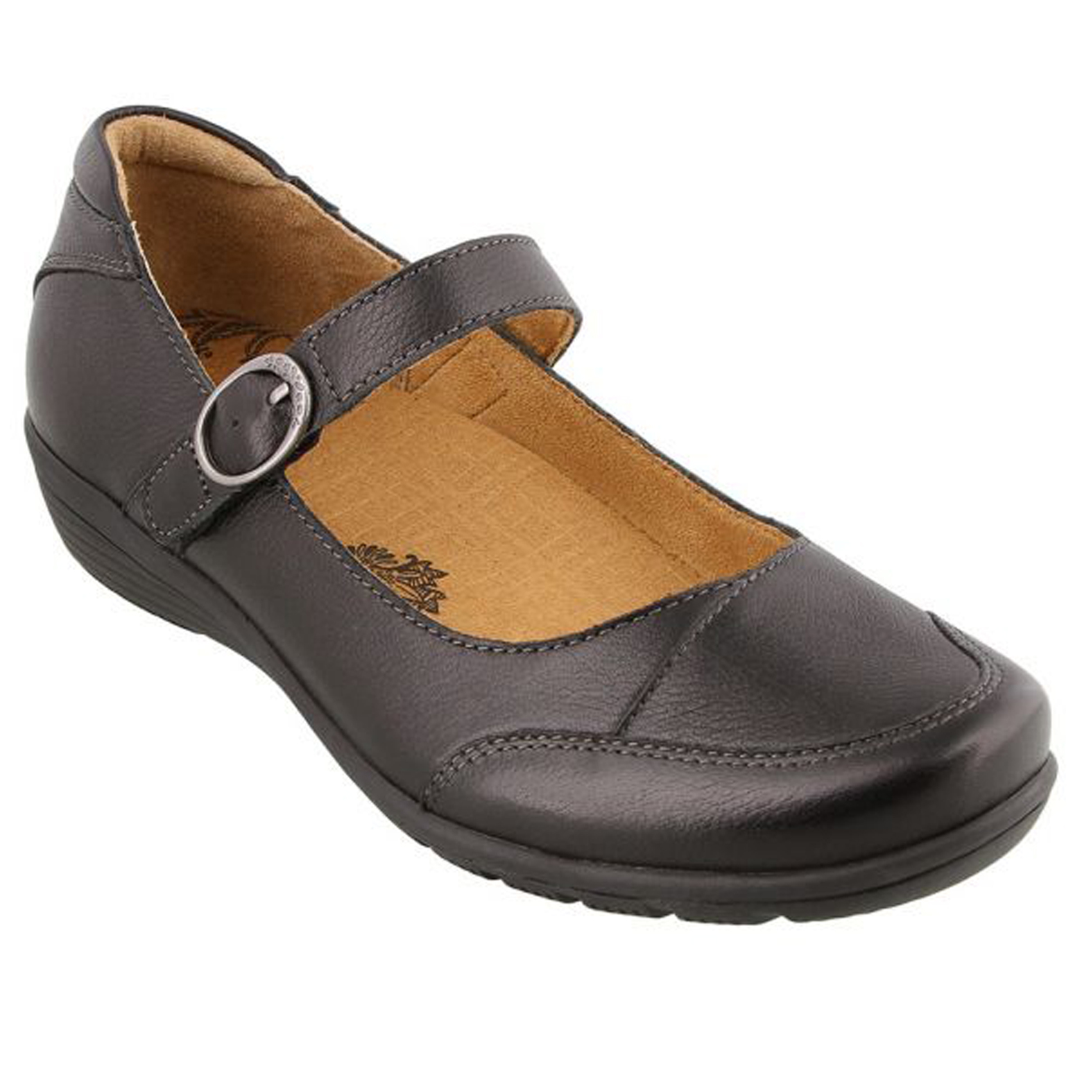 Taos Women's Shoes Black Leather Shoe Roads